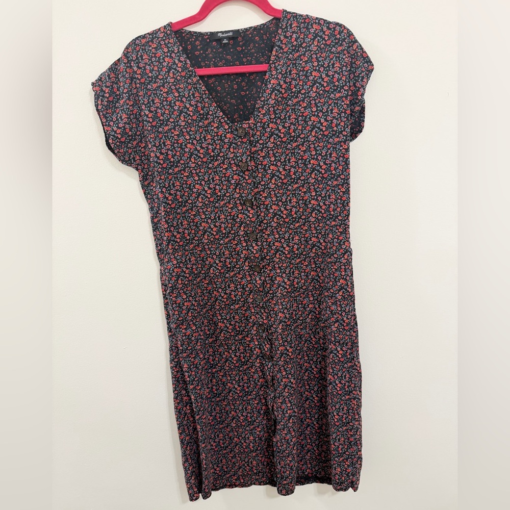 Madewell Easy Midi Dress in Fieldwalk Floral – Size XS - Picture 4 of 7